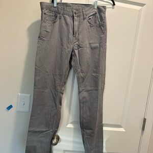 Old Navy Gray Straight-Leg Pants